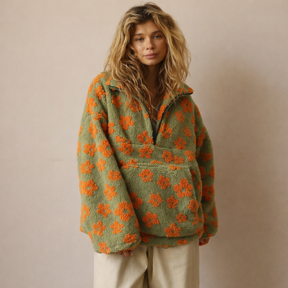 Yzella – Jersey de felpa con estampado floral