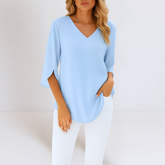 NOELLE™ | BLUSA DE VERANO CON MANGAS ABIERTAS – LIGERA Y CHIC