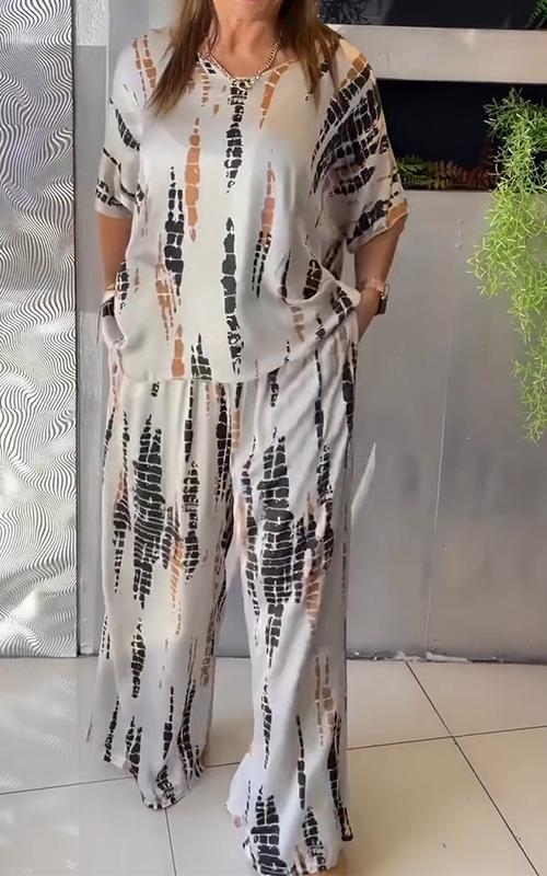 Marie - Conjunto Casual Impreso